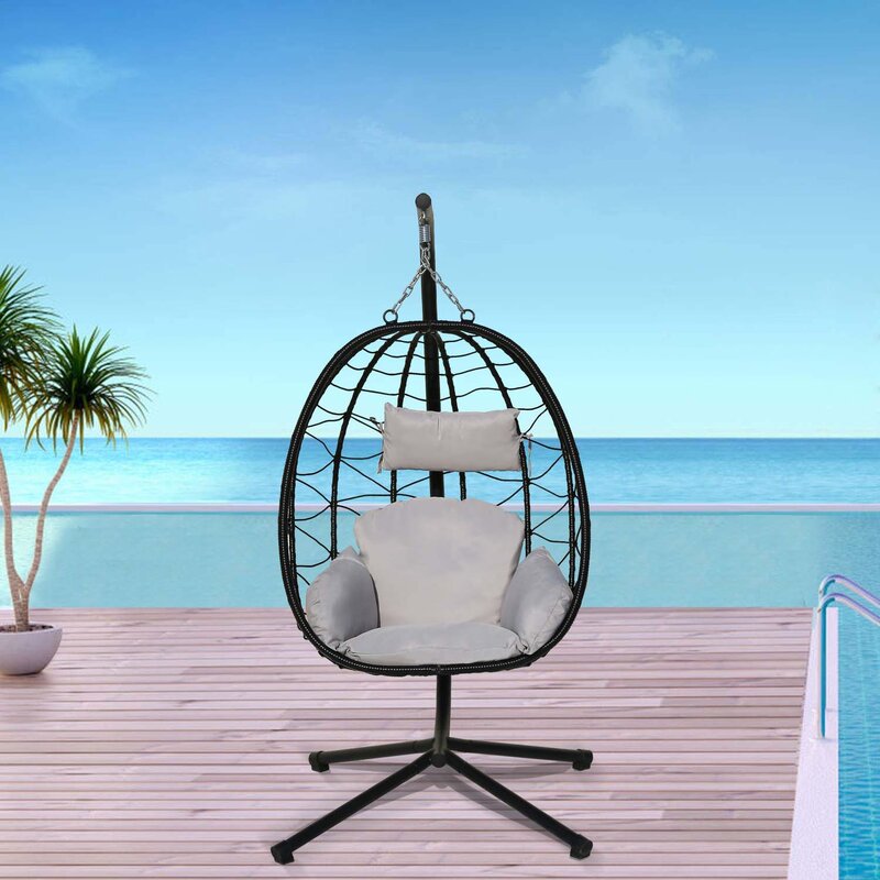 Dakota Fields Swing Egg Chair, Hammock Chair, Hanging Chair, UV